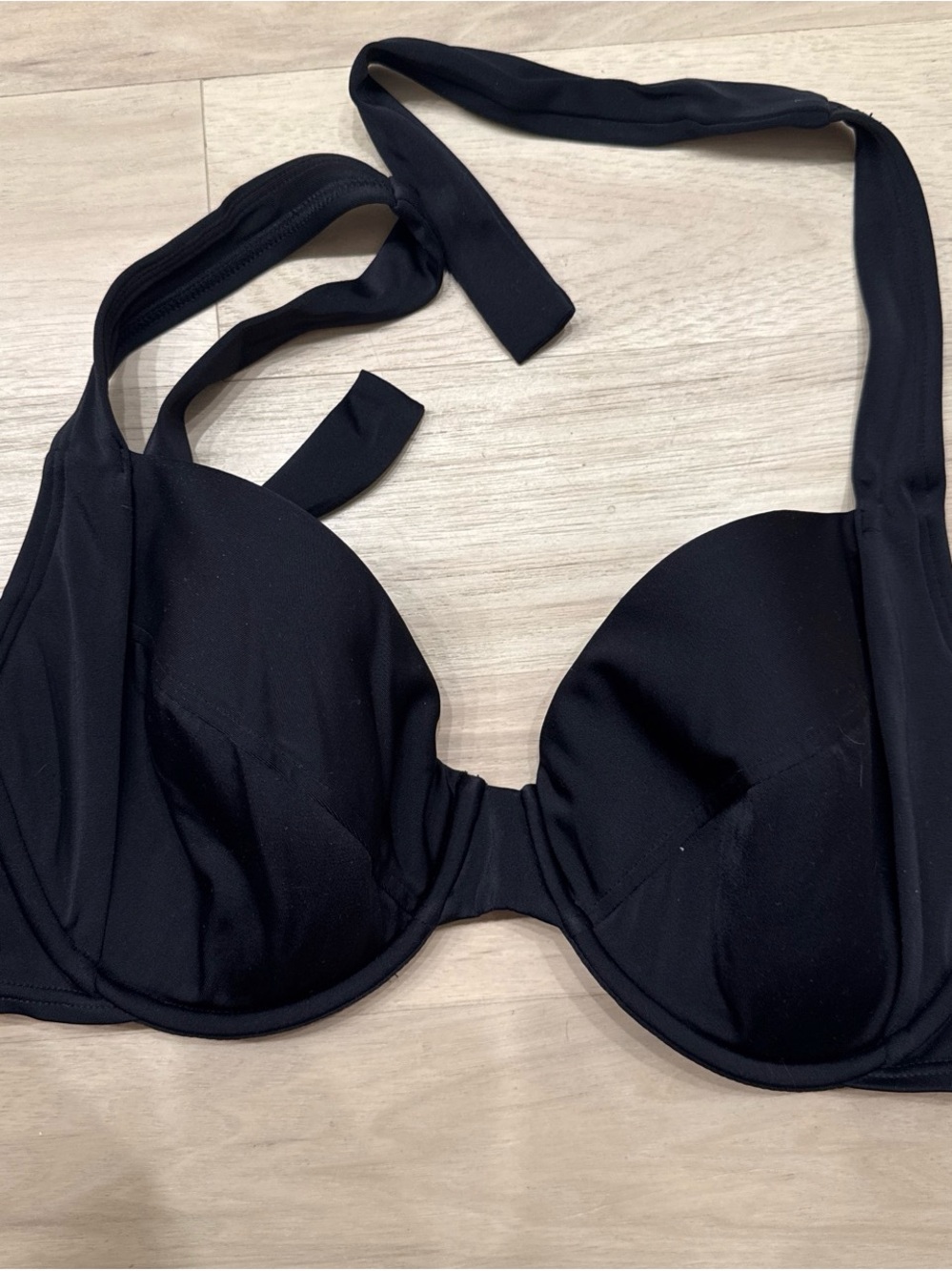 Victoria's Secret Black Halter Underwire Bikini Top